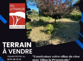 Très beau terrain a bâtir sur la commune de LA CADIERE-D’AZUR