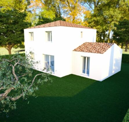 Maison à étage 3 chambres RE 2020 hors lotissement - constrcuteur de maison - Villas la Provençale