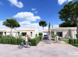 Villa plain-pied avec jardin