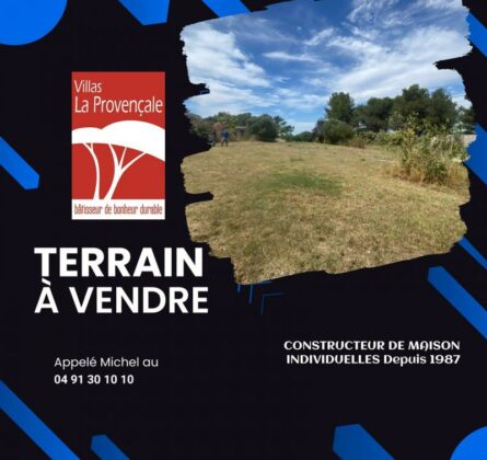 Terrain à vendre à Septèmes-les-Vallons - constrcuteur de maison - Villas la Provençale