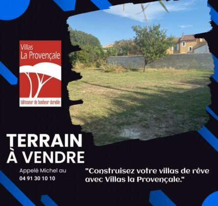 Annonce Vente Terrain – Châteauneuf-les-Martigues - constrcuteur de maison - Villas la Provençale